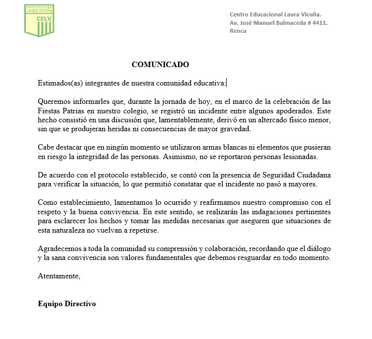 Comunicado